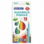 Карандаши цветные акварельные BRAUBERG PREMIUM AQUARELLE12 цветовгрифель мягкий 4 мм181671