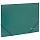 Папка на резинках BRAUBERG, стандарт, зеленая, до 300 листов, 0,5 мм