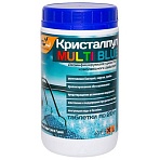 Средство для очистки воды в бассейнах, 1 кг, КРИСТАЛПУЛ MULTI BLUE 5 в 1, таблетки по 20 г
