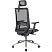 превью Кресло для руководителя Easy Chair 663 TC-H/SL чёрное (сетка/ткань, металл)