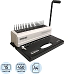 Брошюровщик Office Kit «B2115L» пластиковая пружина, перфорация 15л., переплет 450л. 