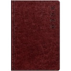Телефонная книга А5, 80л., кожзам, BG «Nebraska. Dark red», с вырубкой