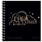 Скетчбук 40л., 170×170 на гребне BG «Magic comes», 120г/м2
