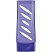 превью Лоток для бумаг вертикальный СТАММ «Тропик», тонированный фиолетовый, ширина 110мм