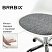 превью Кресло стул BRABIX «Eames MG-310 CH», хром, пластик белый, ткань серая