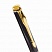 превью Ручка подарочная шариковая GALANT «ARROW GOLD», корпус черный/золотистый, детали золотистые, узел 0.7 мм, синяя