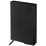 Ежедневник датированный 2026 А5 148×218 мм, GALANT «Magnetic», под кожу, клапан, черный