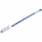 Ручка гелевая Crown «Hi-Jell Color» голубая, 0.7мм