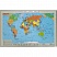 превью Коврик на стол «Карта мира» (380х590мм, цветной, ПВХ)