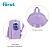 превью Рюкзак Först F-Kids «Lavender» 31×26.5×14см, 1 отделение, 2 кармана, уплотненная спинка