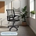 превью Кресло офисное Комус Мебель (Easy Chair) 304 чёрное (экокожа/сетка, пластик)