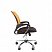 превью Кресло офисное Easy Chair 304 черное/оранжевое (ткань/сетка/металл)