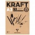 превью Блокнот для эскизов и зарисовок 50л. А3 на склейке Clairefontaine «Kraft», 120г/м2, верже, крафт