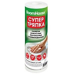 Салфетки БЕЗВОРСОВЫЕ 56 штук, 21×28 см, СУПЕРВПИТЫВАЮЩИЕ СУХИЕ многоразовые универсальные, ЦЕЛЛЮЛОЗНЫЕ, BOOMHOUSE (БУМХАУС)
