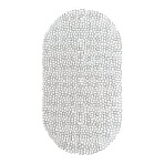 Коврик для ванны противоскользящий 69×39см, «Капли», овальный, прозрачный, ПВХ, PRIMILA