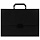 Портфель пластиковый STAFF А4 (320×225×36 мм), без отделений, черный, 229241