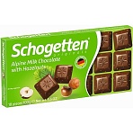 Шоколад порц Schogetten Alpine молочный с обжареным фундуком 100г