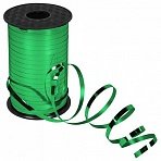 Лента упаковочная декоративная для шаров и подарков, металлик, 5 мм х 250 м, зеленая, ЗОЛОТАЯ СКАЗКА