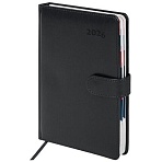 Ежедневник датированный 2026 А5 148×218 мм, GALANT «Ritter», под кожу, черный