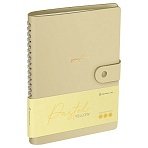 Записная книжка А5 96л. ЛАЙТ, кожзам, скрытый гребень, Greenwich Line «Pastel. Yellow», блок в линию