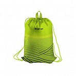 Мешок для обуви 1 отделение Berlingo «Green geometry», 360×470мм, карман на молнии