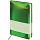 Ежедневник датированный 2024 А5 138×213 мм, BRAUBERG «Holiday», под кожу, «зеркальный», зеленый
