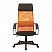 превью Кресло для руководителя Easy Chair 655 TTW черное/оранжевое (сетка/искусственная кожа/пластик)
