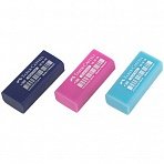 Ластик Faber-Castell «Dust Free», прямоугольный, картонный футляр, 11×18×41мм, бирюзов./розов./синий