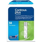 Тест-полоски для определения глюкозы Contour Plus № 50