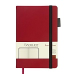 Блокнот А5 80л Bruno Visconti CITYFLEX на резинке красный 3-699/03