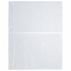 Листы-вкладыши для альбома «OPTIMA» на 2 боны (купюры), КОМПЛЕКТ 10 шт., 200×250 мм, ПВХ, STAFF