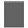 Блокнот А6 60л. на гребне BG «Для конференций», серый
