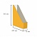 превью Вертикальный накопитель Attache Selection Сrocus картонный желтый ширина 75 мм (2 штуки в упаковке)