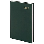 Ежедневник датированный 2027 145×215 мм, А5, STAFF, обложка бумвинил, зеленый