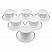 превью Набор чайный на 6 персон, 6 чашек объемом 220 мл и 6 блюдец, белое стекло, «Tiago», LUMINARC