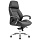 Кресло руководителя Helmi HL-ES08 «Monolith», повышенной прочности, экокожа черная, мультиблок, алюминий, до 250 кг