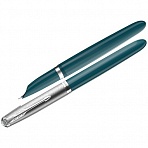 Ручка перьевая Parker «51 Teal Blue CT», черная, 0.8мм, подарочная упаковка
