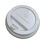 Крышка для стакана пластиковая с клапаном D=90мм, бел.,1000шт/кор