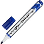 Маркер для белых досок Deli Think 2 мм синий кругл. нак. EU00130