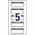 превью Этикетки самоклеящиеся Avery Zweckform NoPeel инвентарные для оформления от руки (белые с черной рамкой и текстом, 50×20 мм, 5 штук на листе А4, 10 листов)