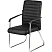 превью Конференц-кресло Easy Chair 806 VPU чёрное (экокожа, металл хромированный)