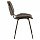 Стул для персонала и посетителей «ISO», черный каркас, кожзам черный