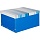 Короб архивный для хран. Attache 430×330х220 син+син. полос клепк кашир. карт