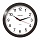 Часы настенные TROYKA 11100112, круг, белые, черная рамка, 29×29×3.5 см