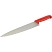 превью Нож поварской лез 300 мм толщ 2 мм 3Cr13 красная пластиковая ручка