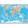 Настенная карта Мир 1.6×1.2м 1:22млн физическая