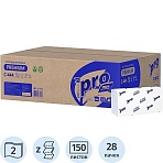 Полотенца бумажные Z слож PROtissue Instant 2сл 150л 28пач/уп С444