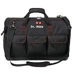 Сумка для инструмента с пластиковым дном с ремнем 51×26х39 Dr. IRON (DR1029)