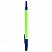 превью Ручка шариковая СТАММ «049» синяя, 0.7мм, неоновый микс