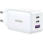 Зарядное устройство UGREEN CD244 (15334) Nexode USB-A+2xUSB-C 65W/белый